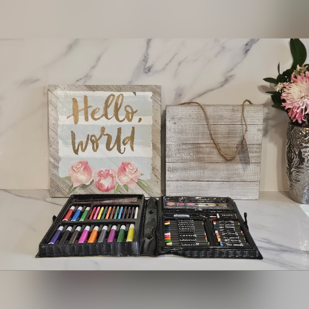 ☆ Artists & Homeschoolers Kit -  Blank Box Sign &  Watercolor Paint Palette ☆ - Picture 4 of 4